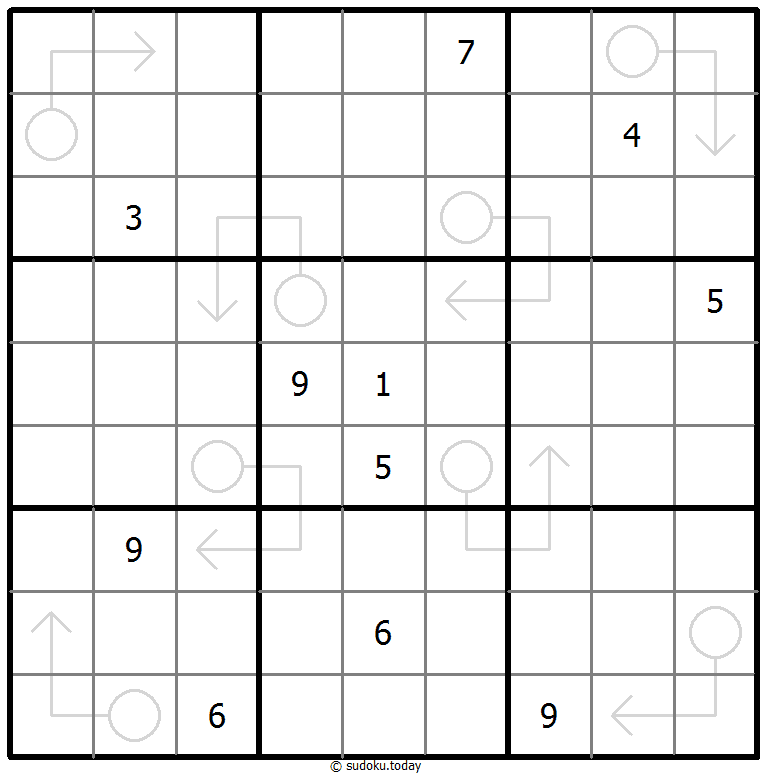 Sudoku con flechas repetibles
