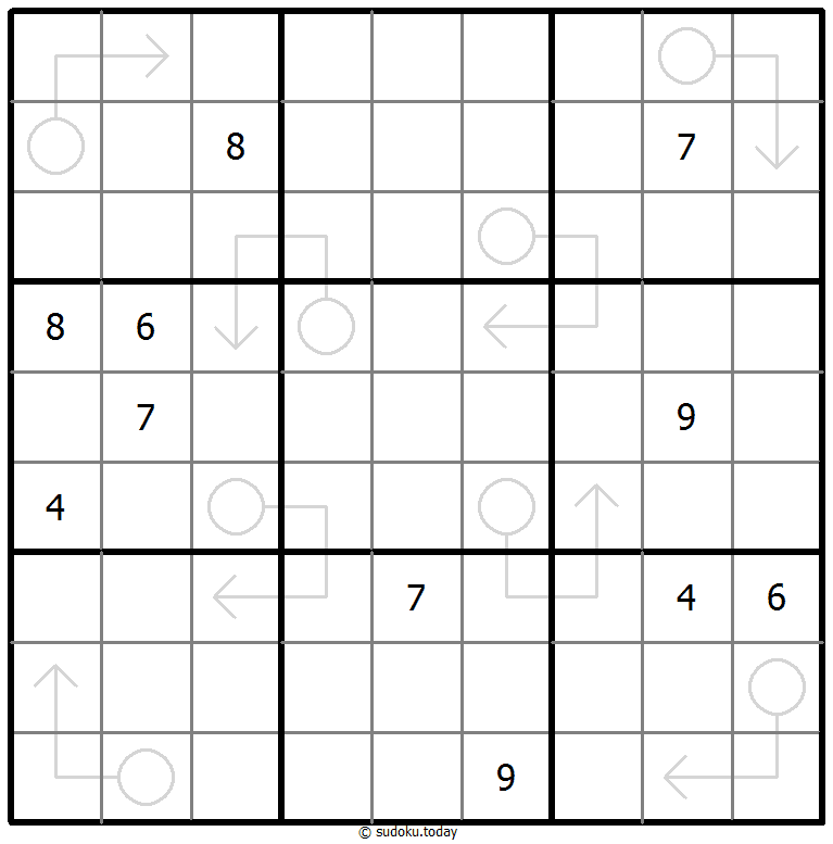 Sudoku con flechas repetibles