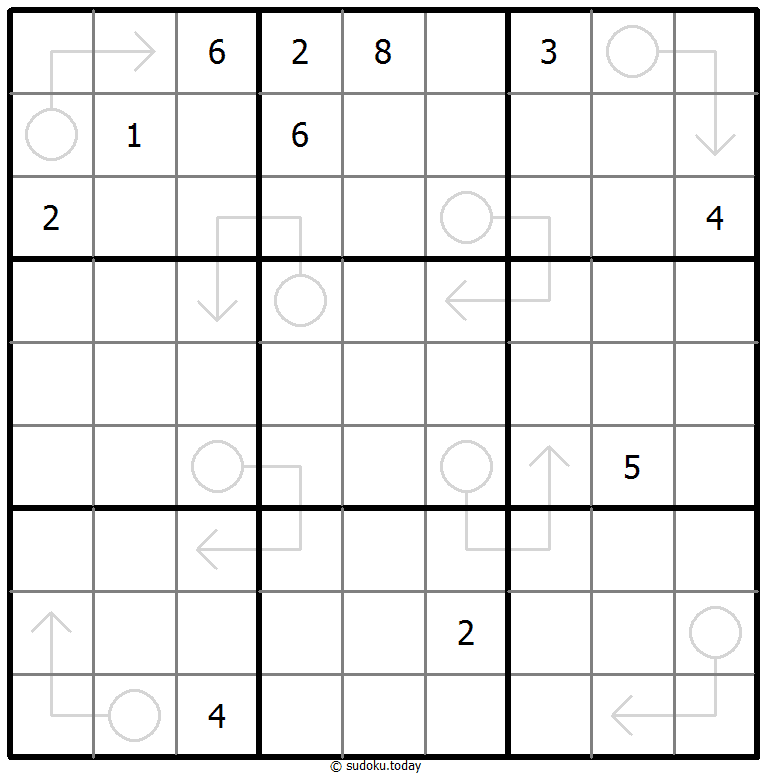 Sudoku con flechas repetibles