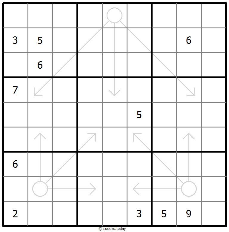 Sudoku con flechas repetibles