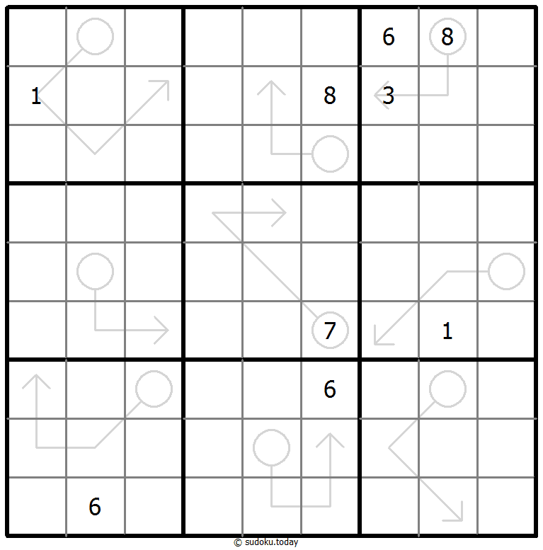 Sudoku con flechas repetibles
