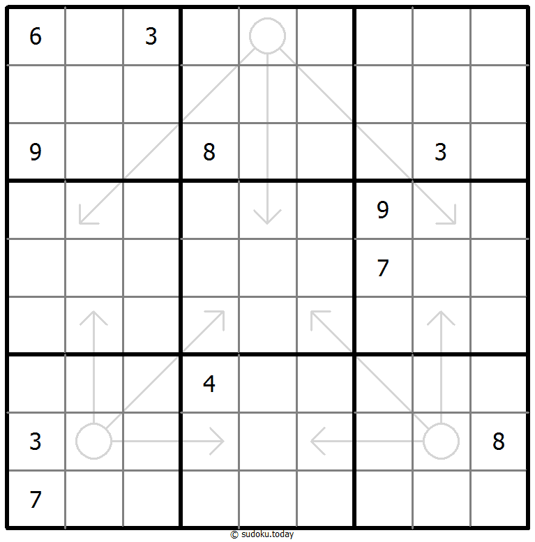 Sudoku con flechas repetibles
