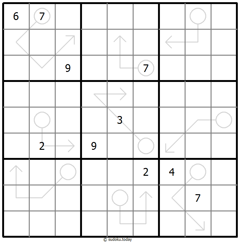 Sudoku con flechas repetibles
