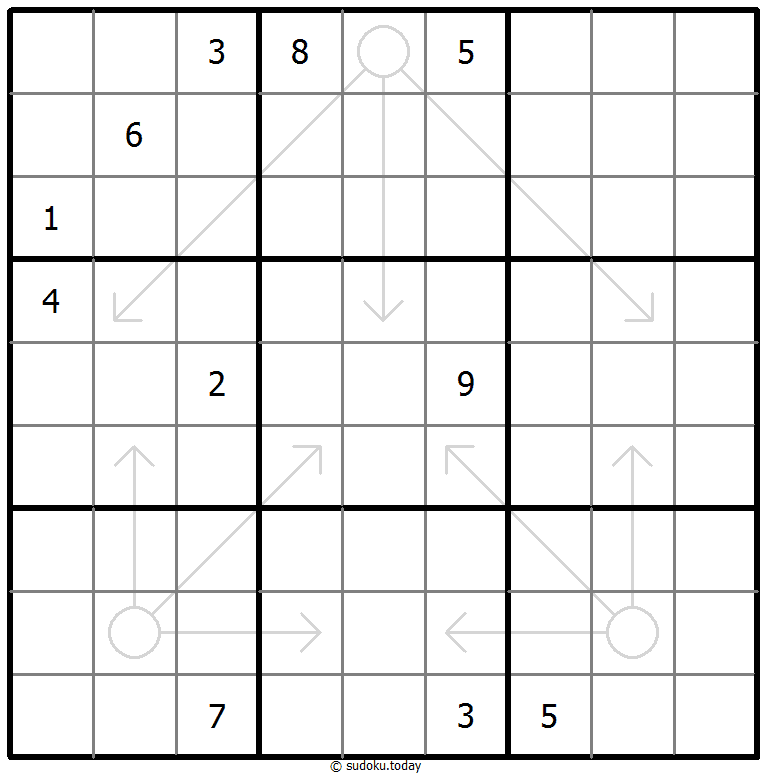 Arrow Sudoku Dia 4 de enero de 2026