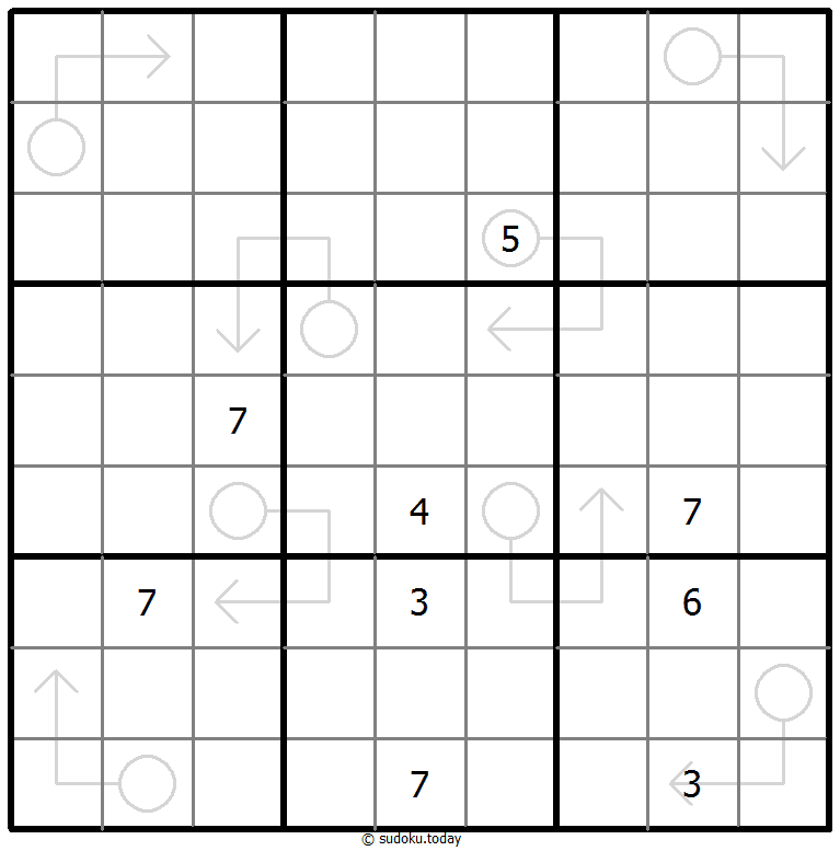 Sudoku con flechas repetibles