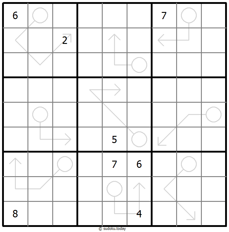 Sudoku con flechas repetibles
