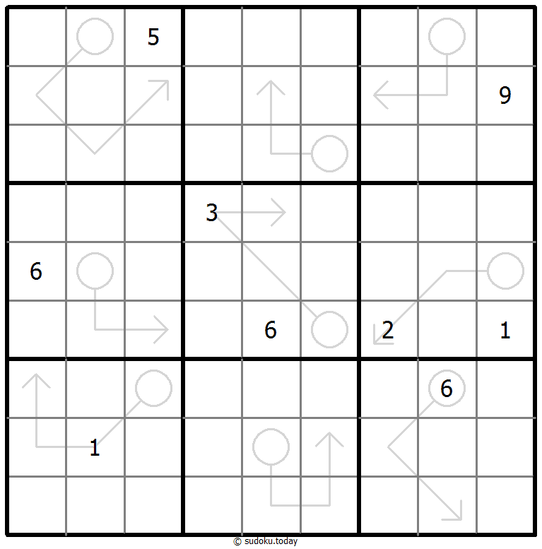 Sudoku con flechas repetibles