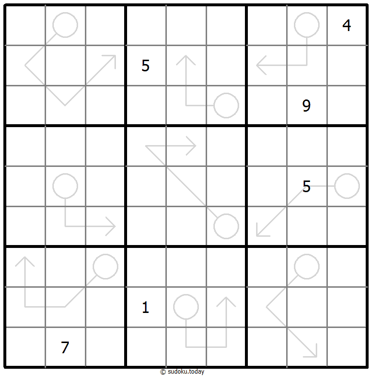 Sudoku con flechas repetibles