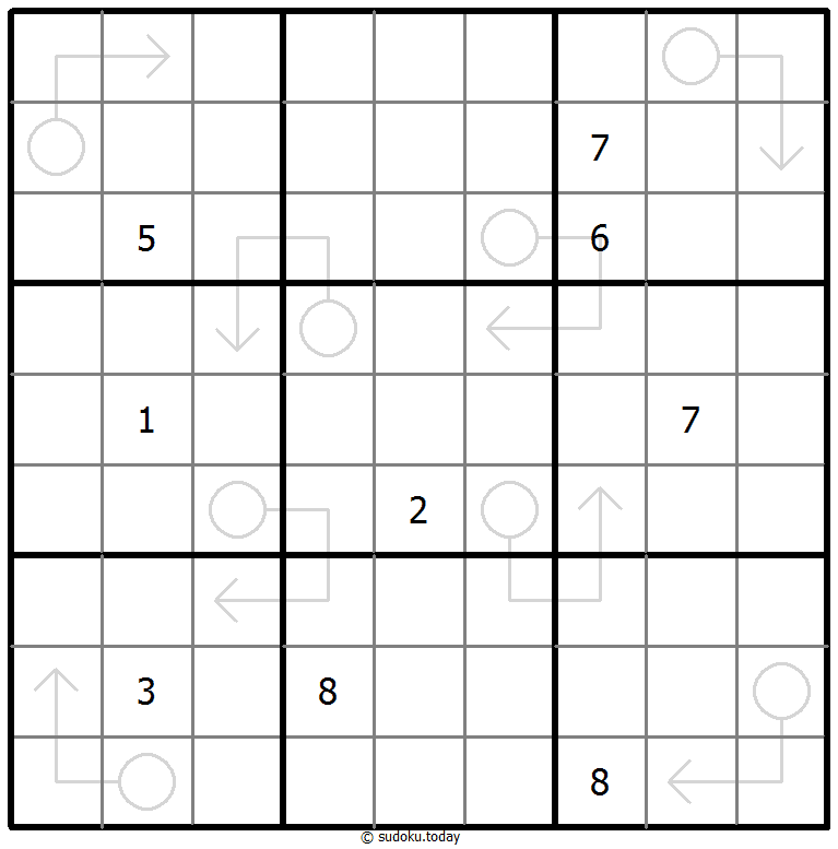 Arrow Sudoku Dia 1 de diciembre de 2025