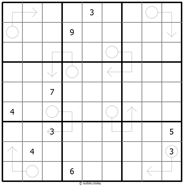 Sudoku con flechas repetibles