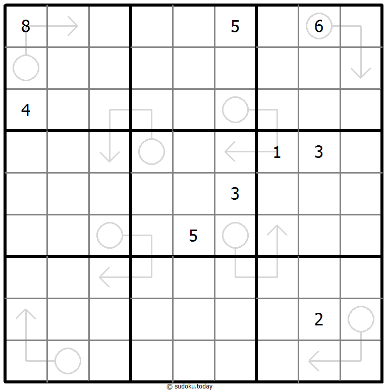 Sudoku con flechas repetibles