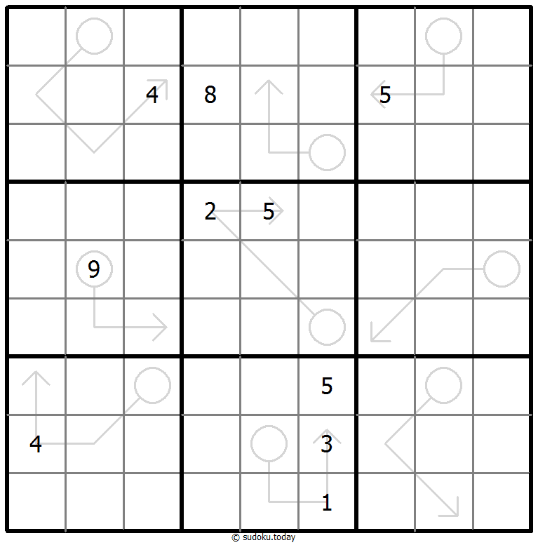 Sudoku con flechas repetibles