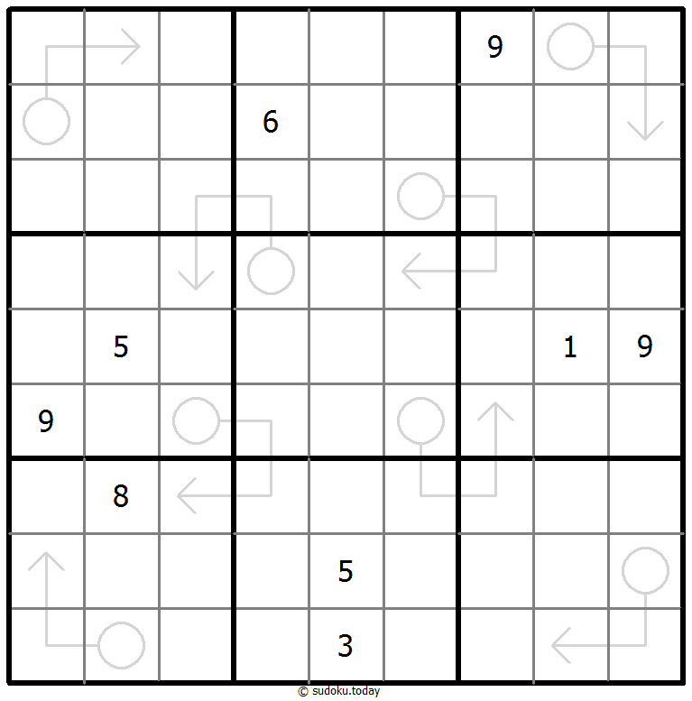Sudoku con flechas repetibles