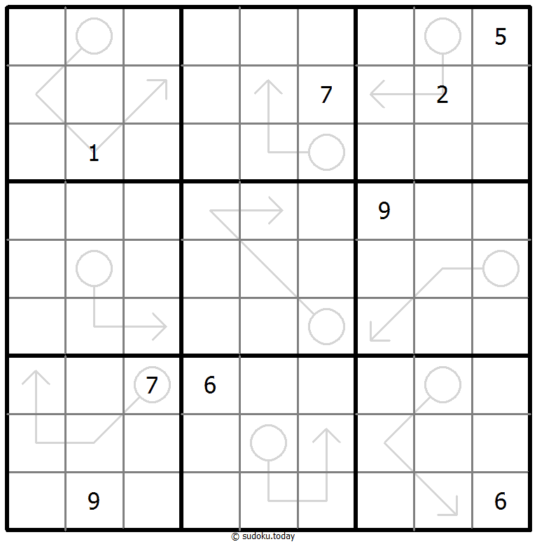 Arrow Sudoku Dia 18 de enero de 2026