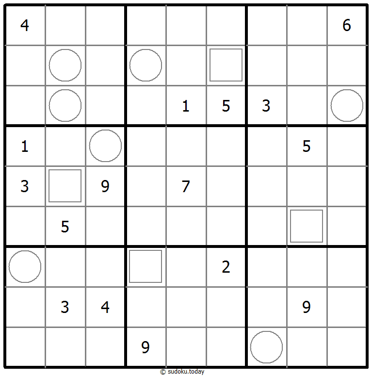 Sudoku vecinal ejemplo de puzzle