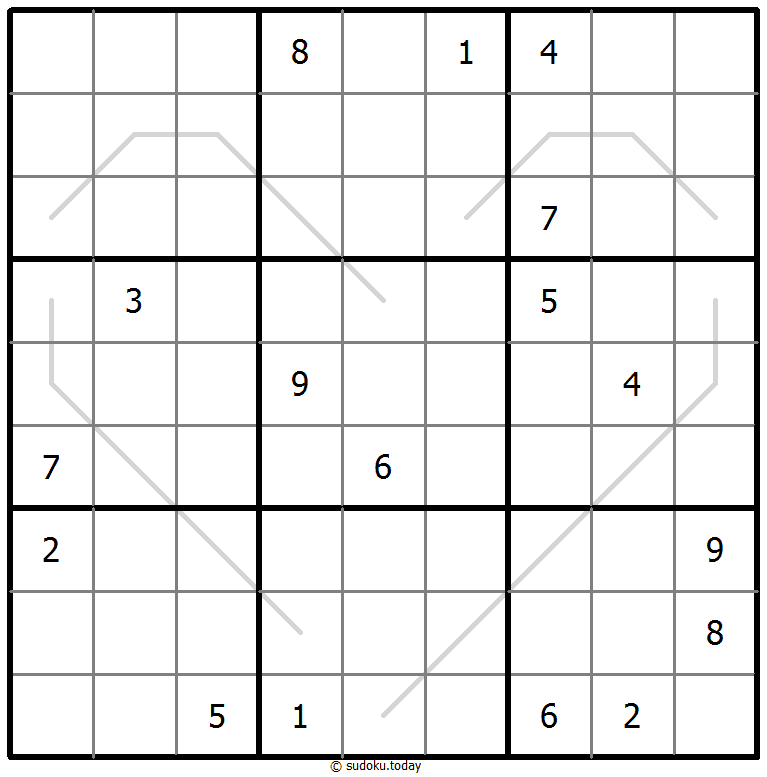 Sudoku de líneas par/impar