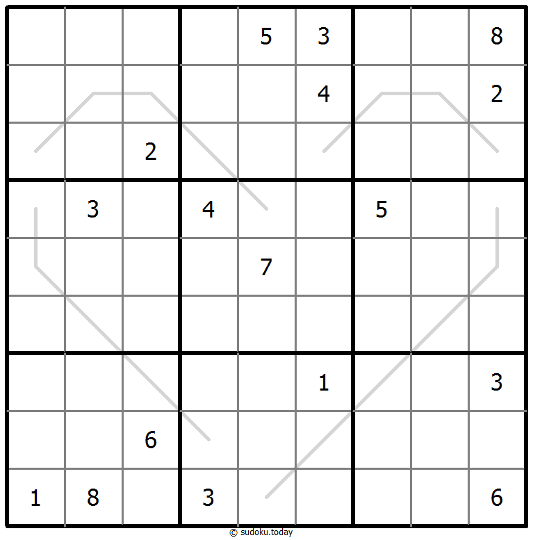 Sudoku de líneas par/impar