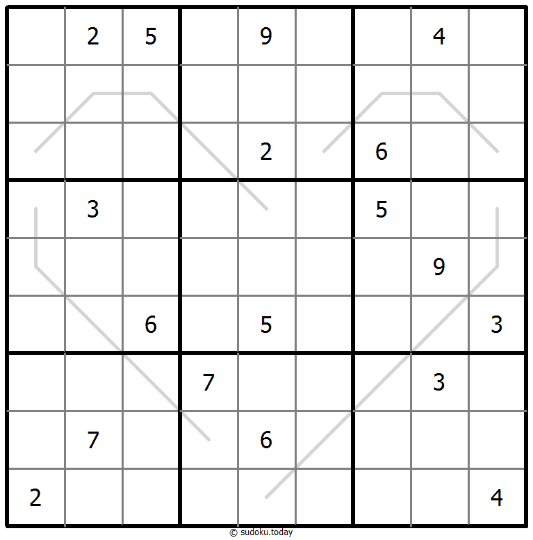Sudoku de líneas par/impar