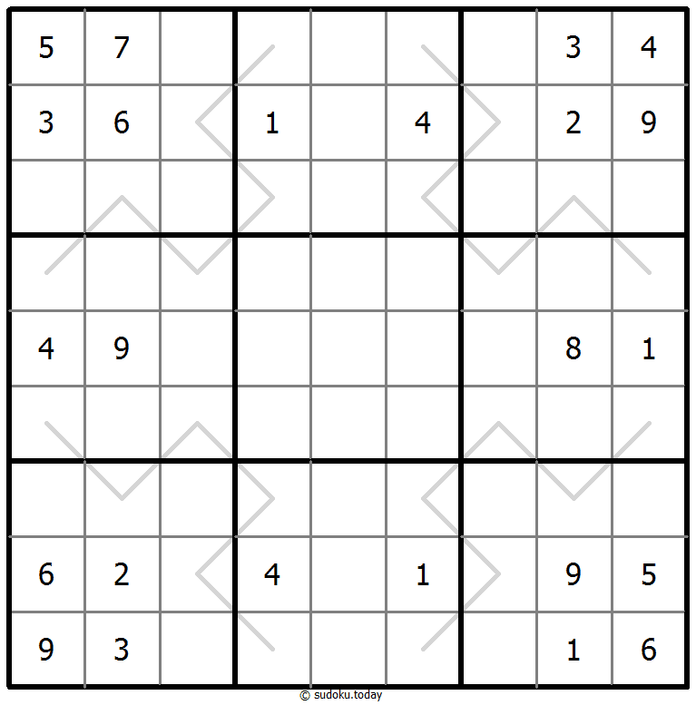 Sudoku de líneas par/impar #67644