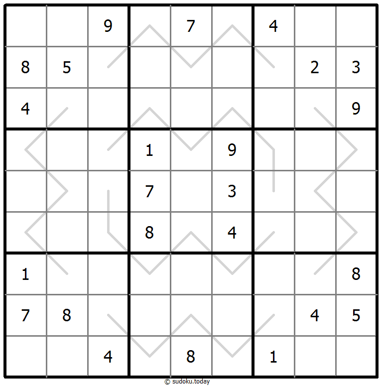 Sudoku de líneas par/impar #67681