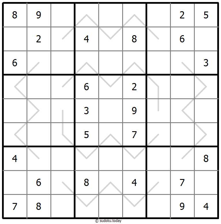 Sudoku de líneas par/impar #67689