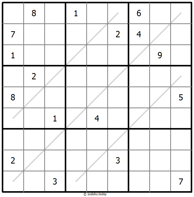 Sudoku de líneas par/impar ejemplo de puzzle