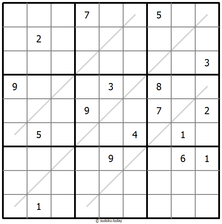 Sudoku de líneas par/impar ejemplo de puzzle