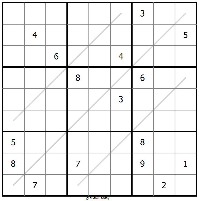 Sudoku de líneas par/impar ejemplo de puzzle