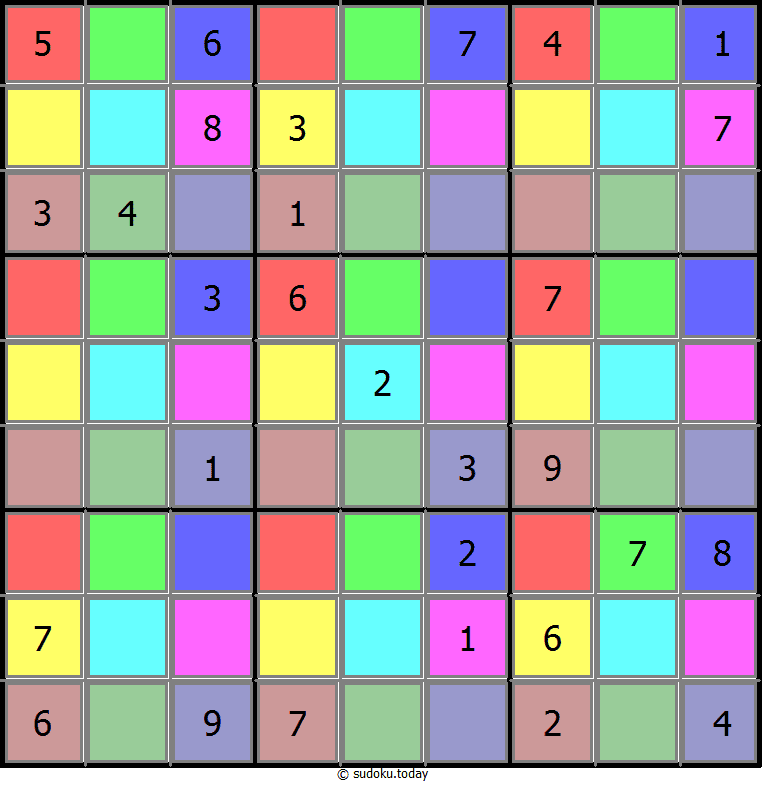 Color Sudoku Dia 16 de diciembre de 2025