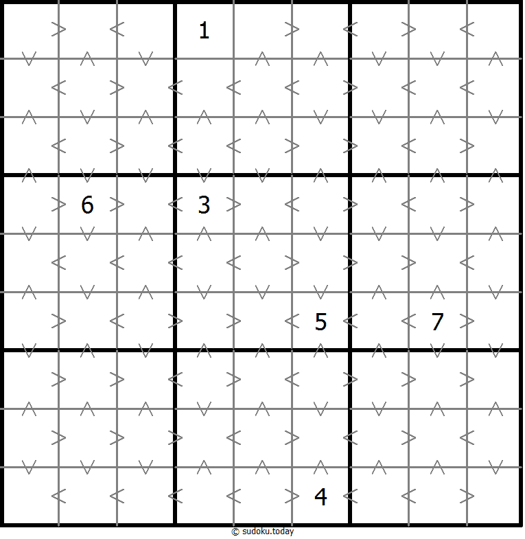 Sudoku de relación de tamaño