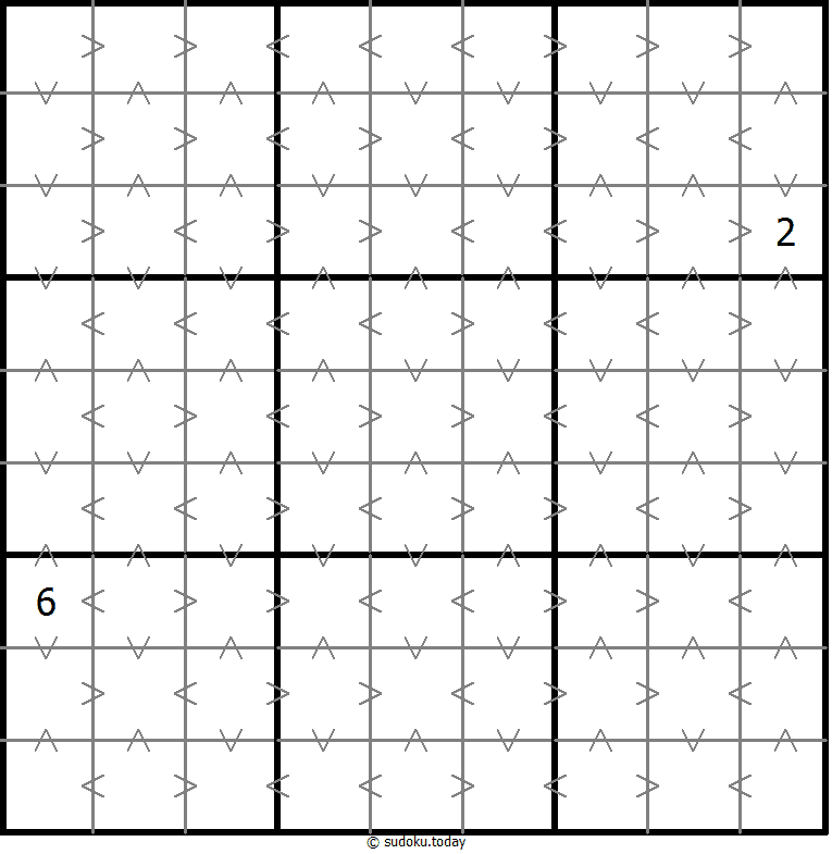 Greater Than Sudoku Dia 17 de diciembre de 2025