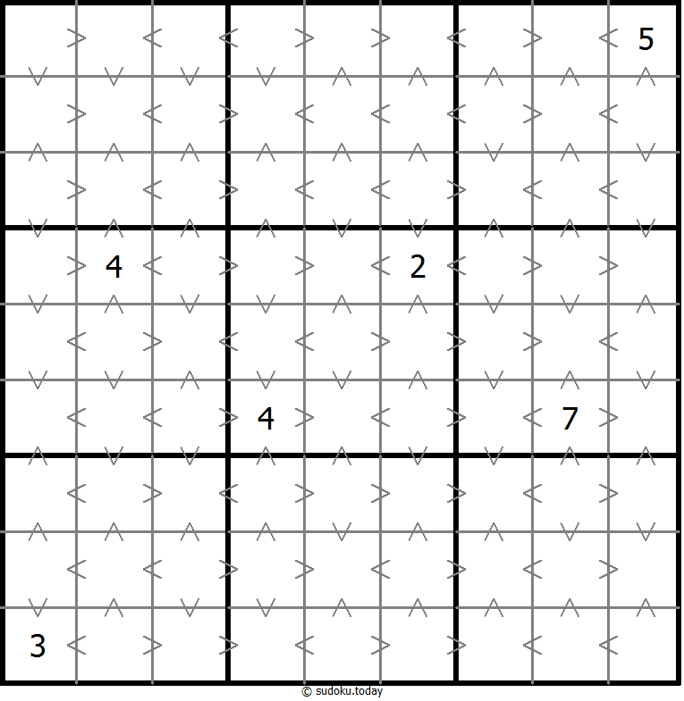 Sudoku de relación de tamaño