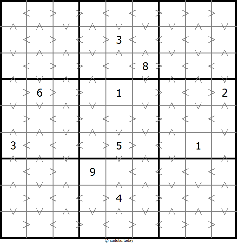 Sudoku de relación de tamaño