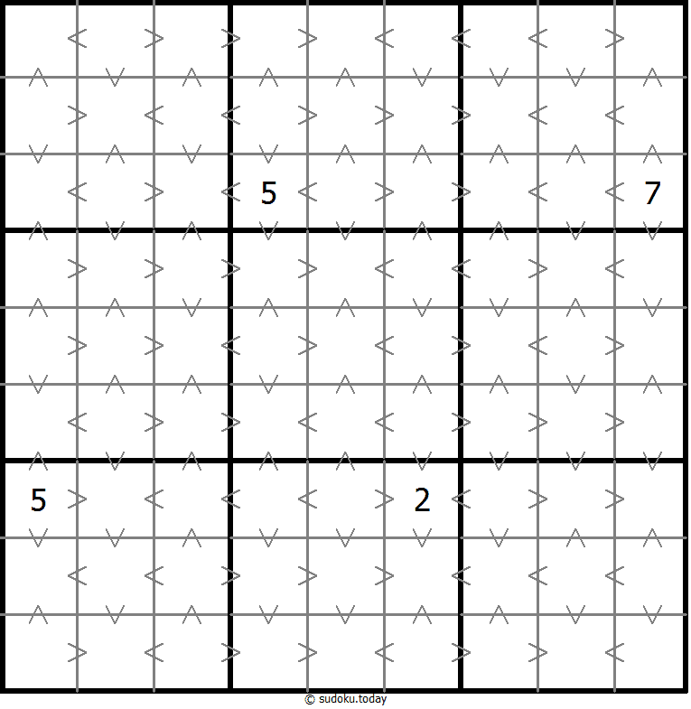 Greater Than Sudoku Dia 13 de diciembre de 2025