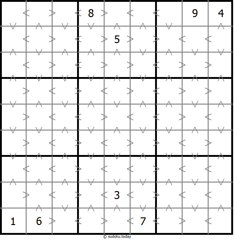 Sudoku de relación de tamaño