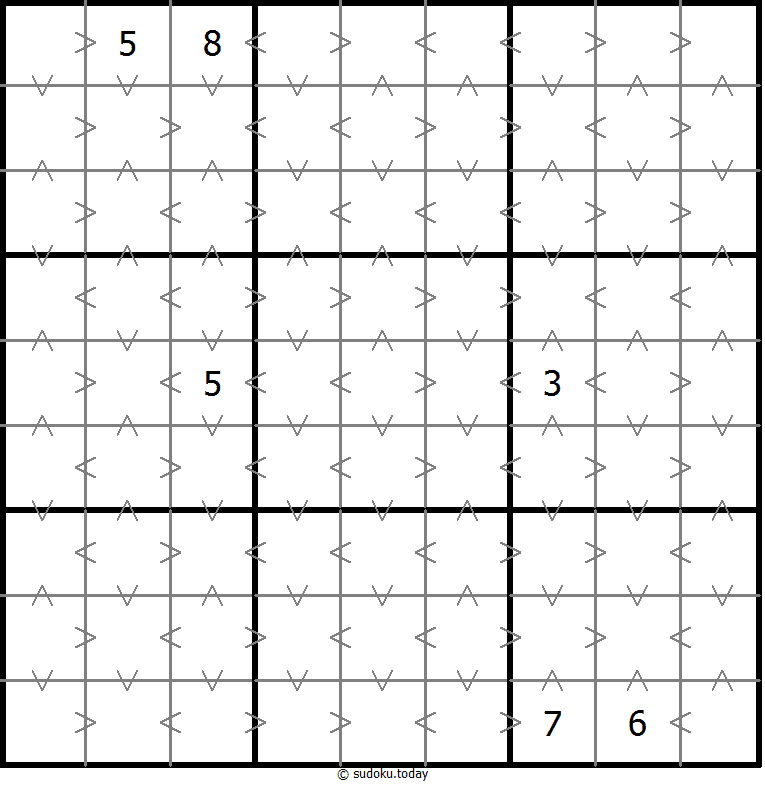 Sudoku de relación de tamaño