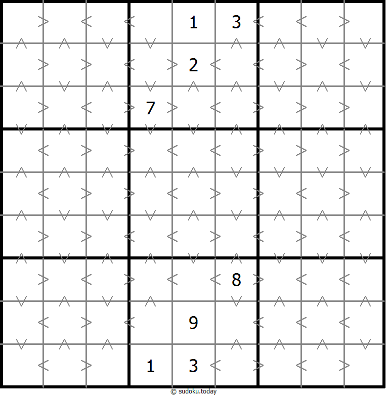 Sudoku de relación de tamaño