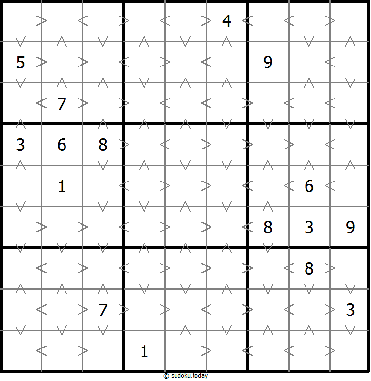 Sudoku de relación de tamaño