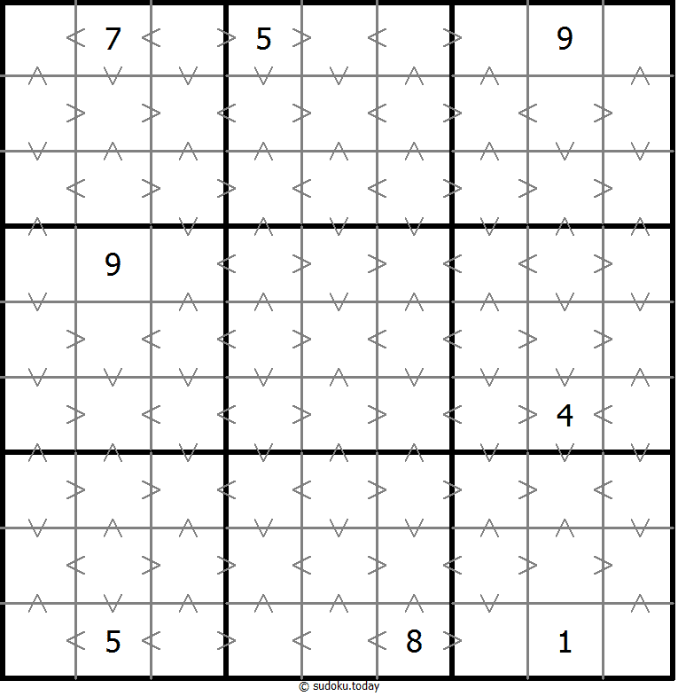 Sudoku de relación de tamaño