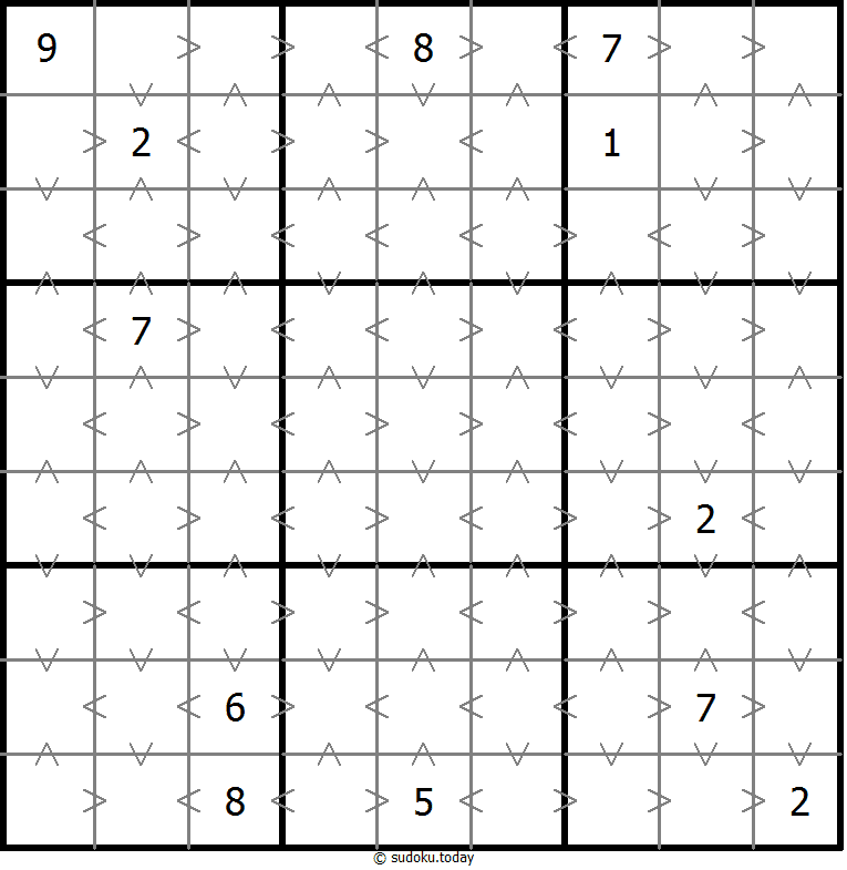 Sudoku de relación de tamaño
