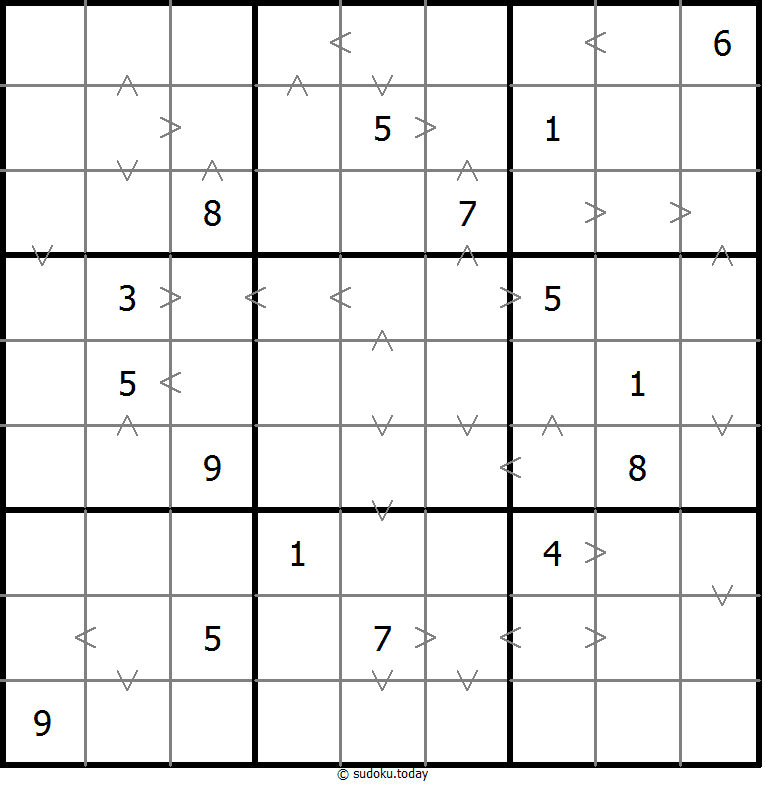 Sudoku de relación de tamaño