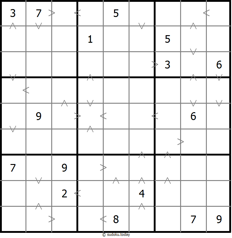 Sudoku de relación de tamaño