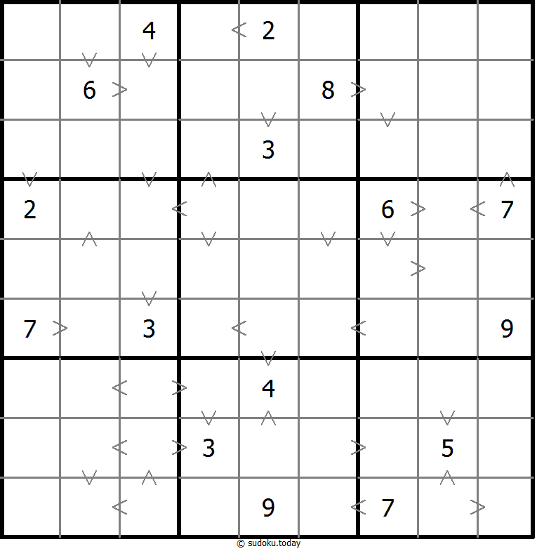 Sudoku de relación de tamaño