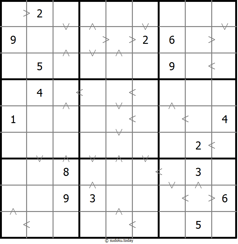Sudoku de relación de tamaño