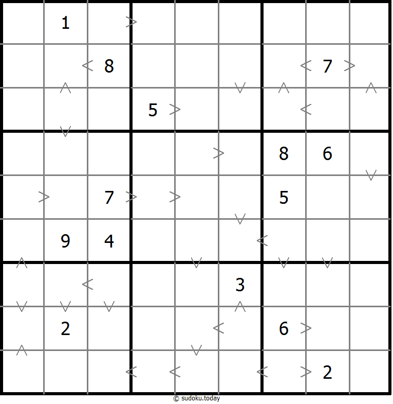 Sudoku de relación de tamaño