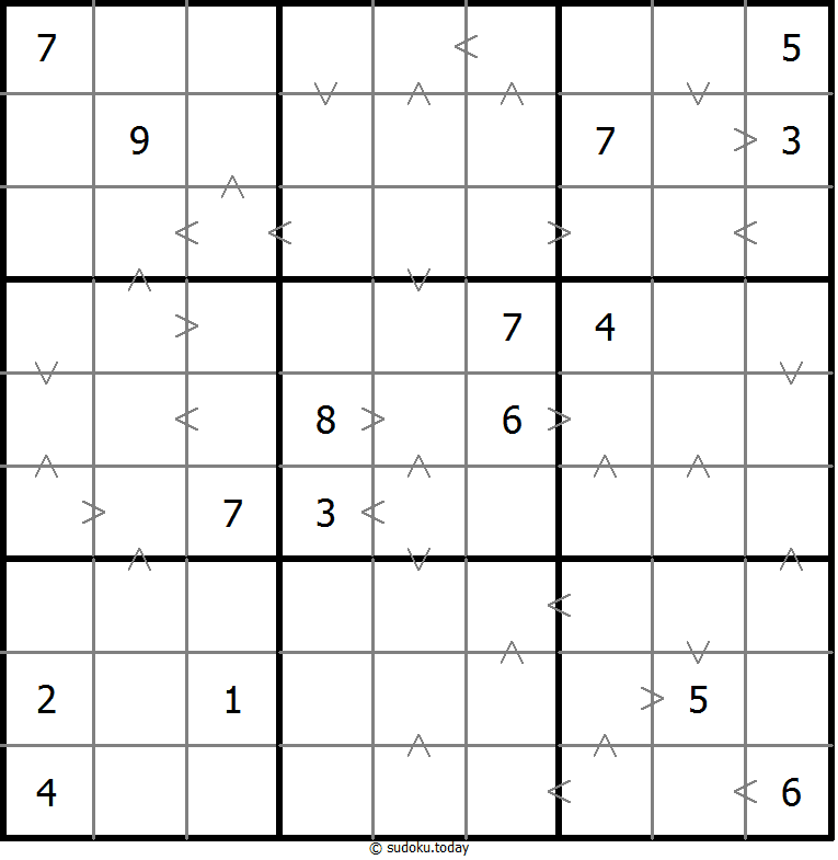 Sudoku de relación de tamaño