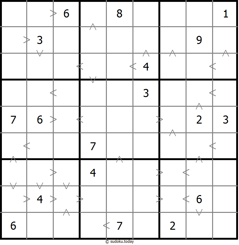 Sudoku de relación de tamaño