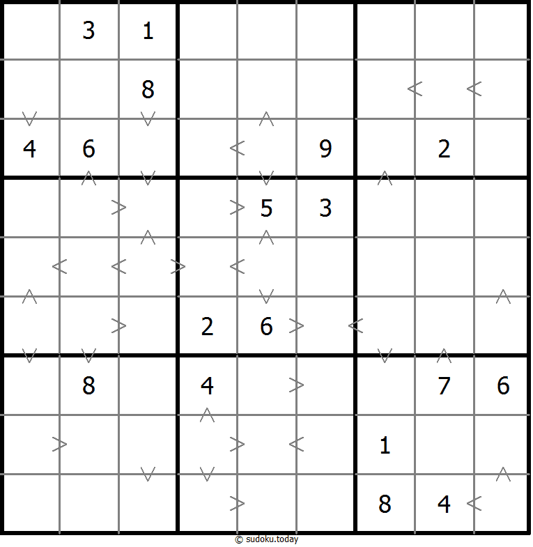 Sudoku de relación de tamaño