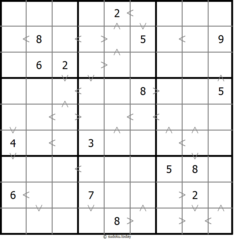 Sudoku de relación de tamaño