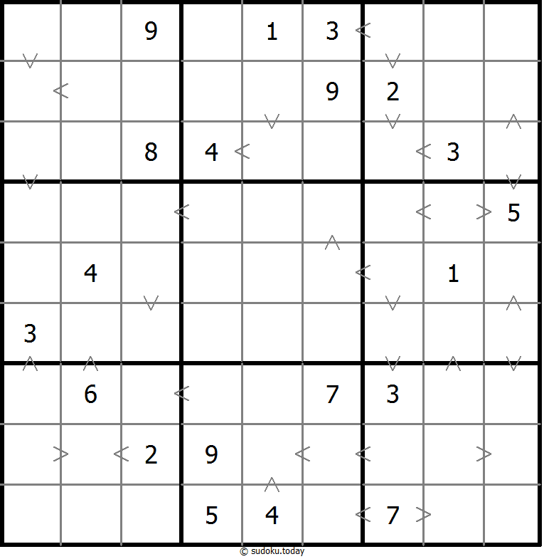 Sudoku de relación de tamaño